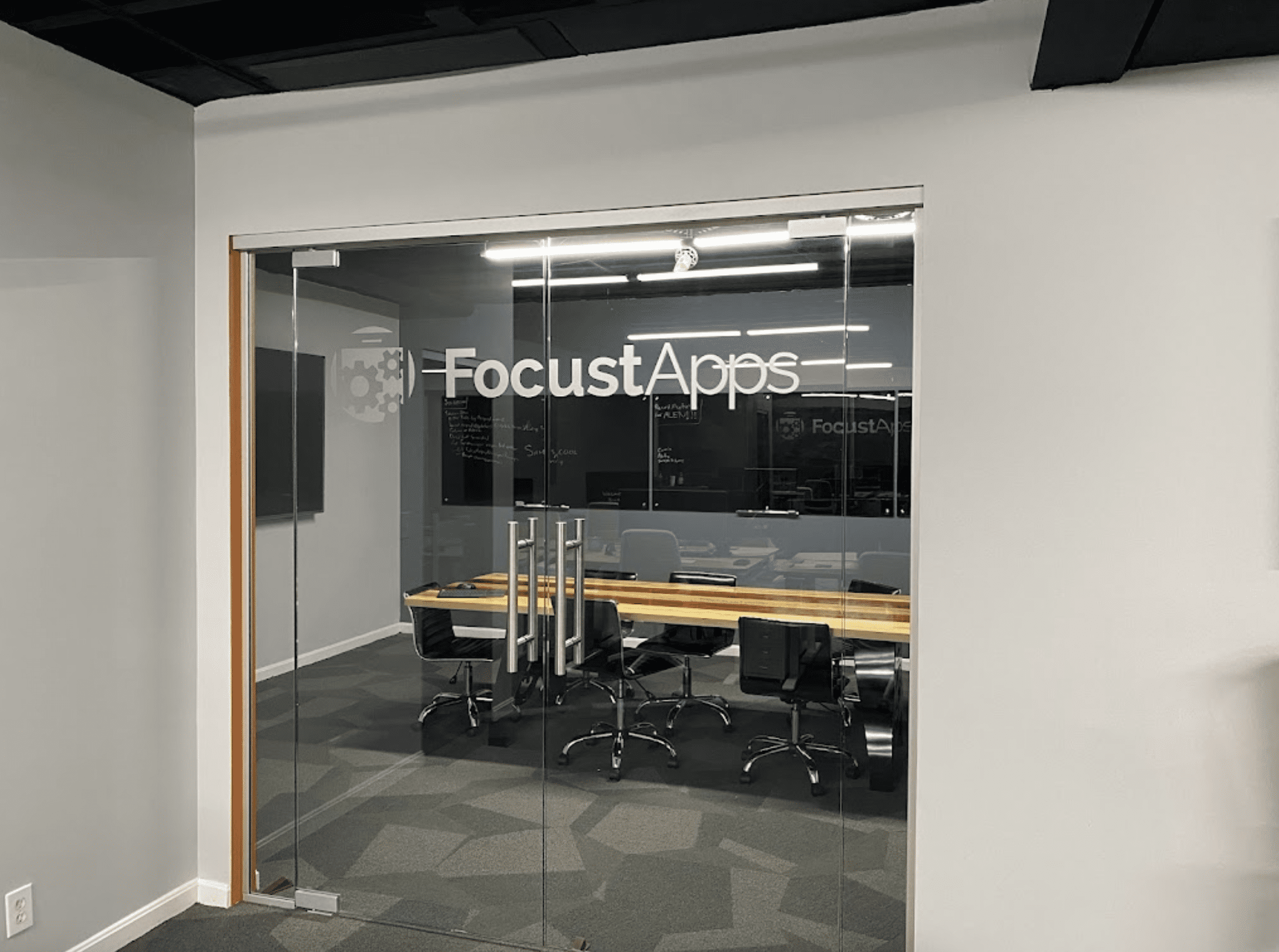 image of doors leading into focustapps conference room