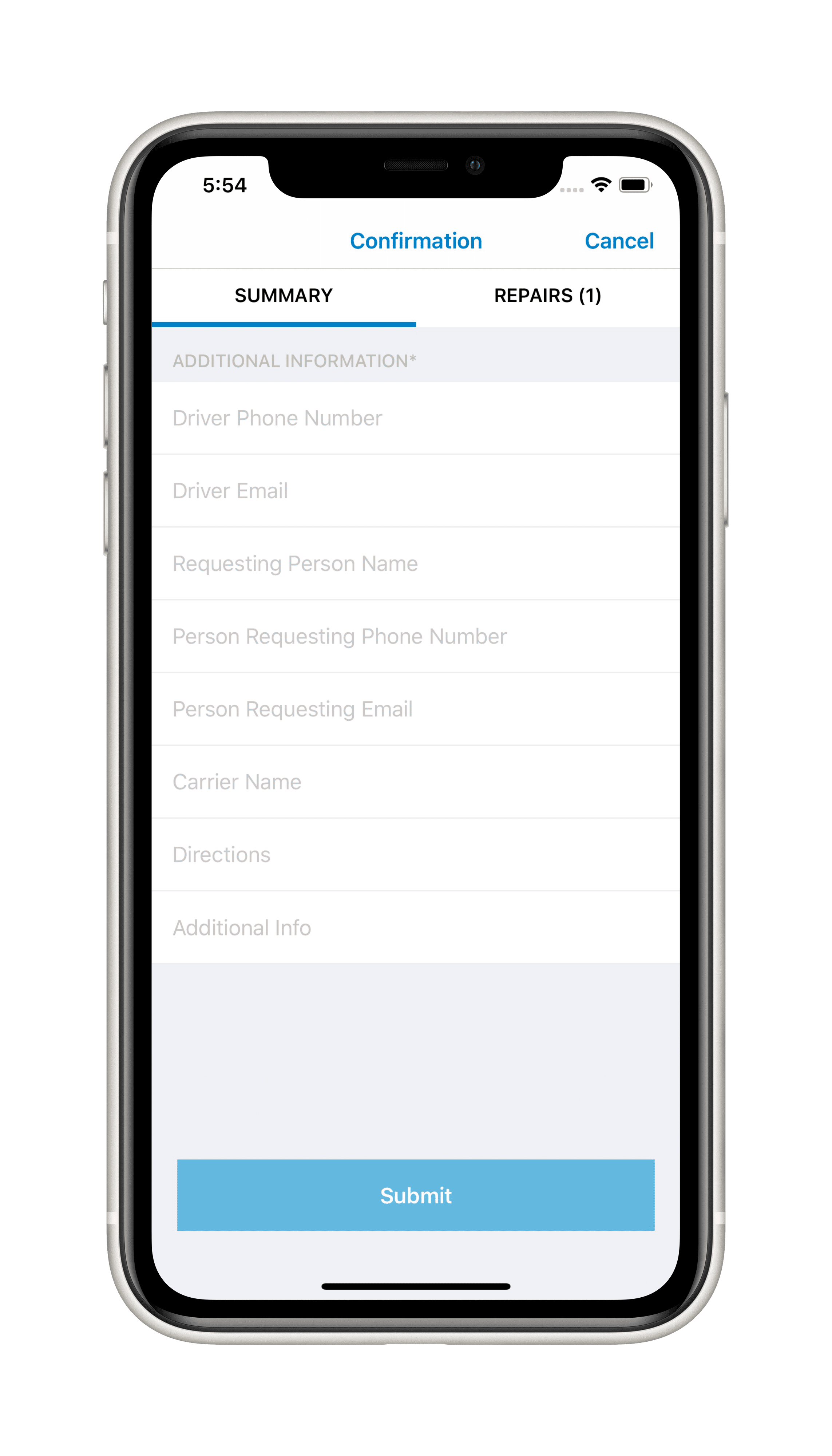 iPhone 11_Fyx_Driver_Confirmation iPhone 11_Fyx_Driver_Confirmation